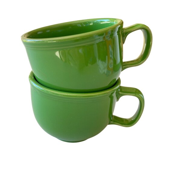 Fiestaware Shamrock Green Jumbo coffee cup 18oz discontinued color large mug - Picture 1 of 7